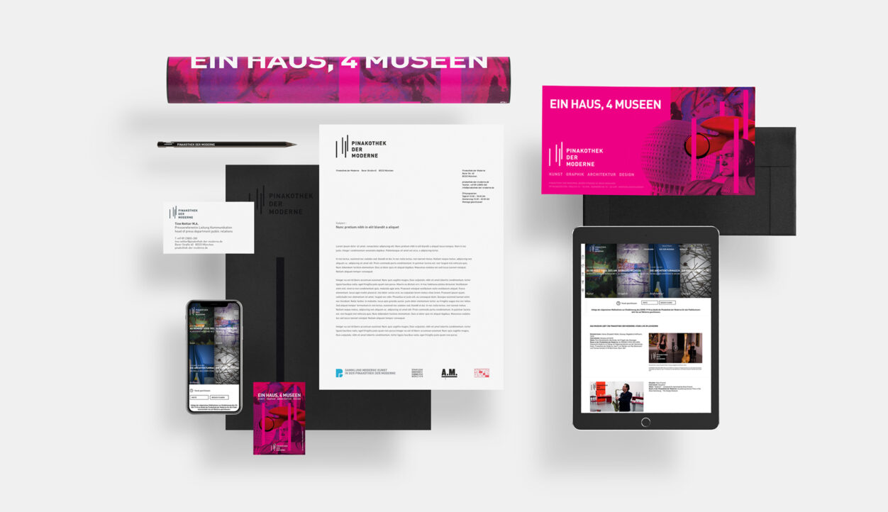 Website Pinakothek der Moderne