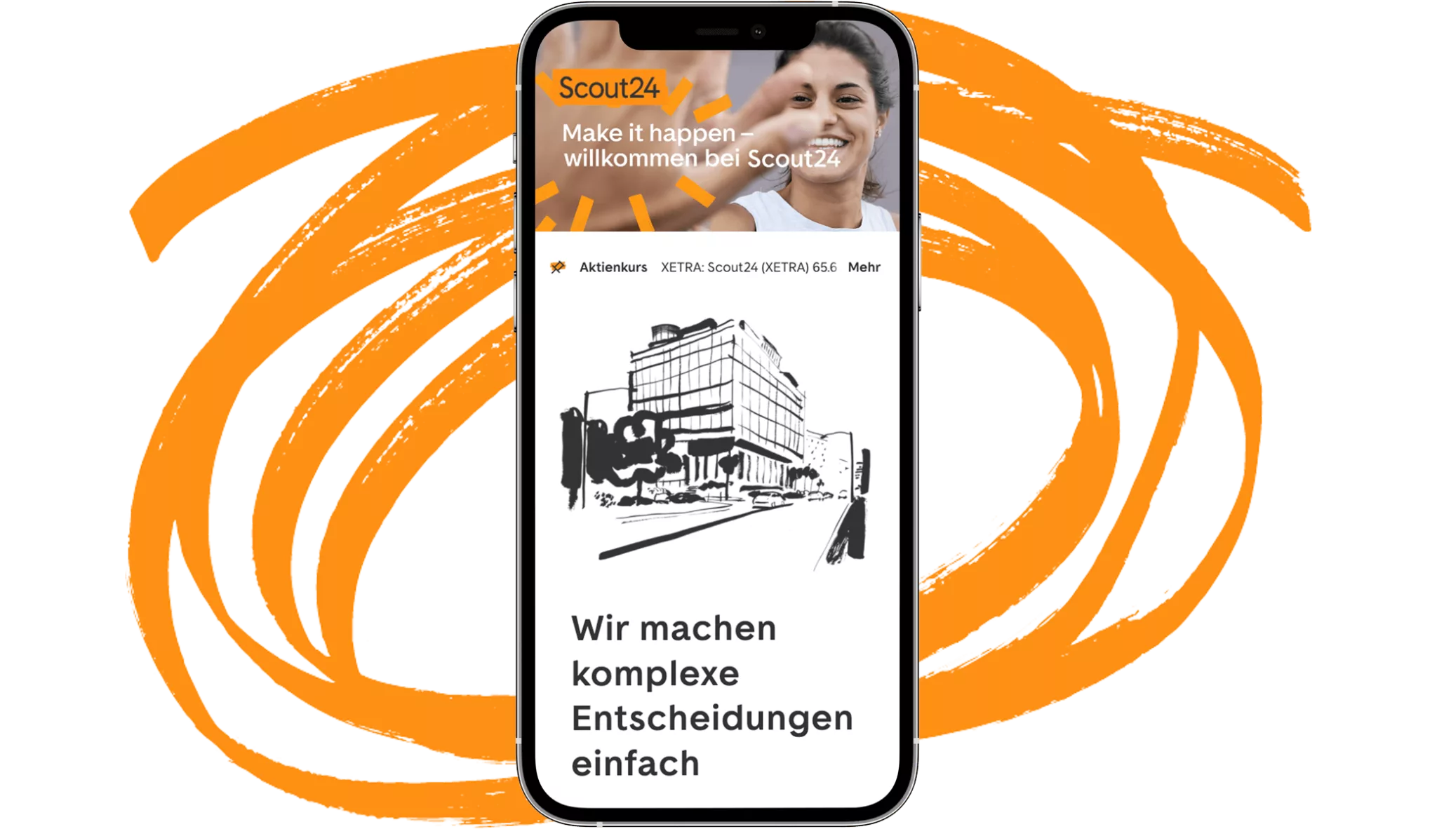 Scout Website auf Smartphone